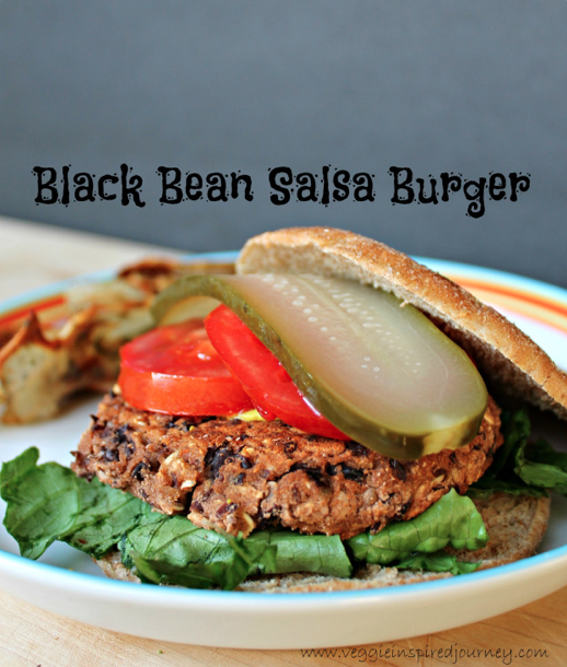 Black Bean Salsa Burger