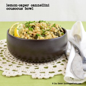 Lemon-Caper Cannellini Couscous Bowl