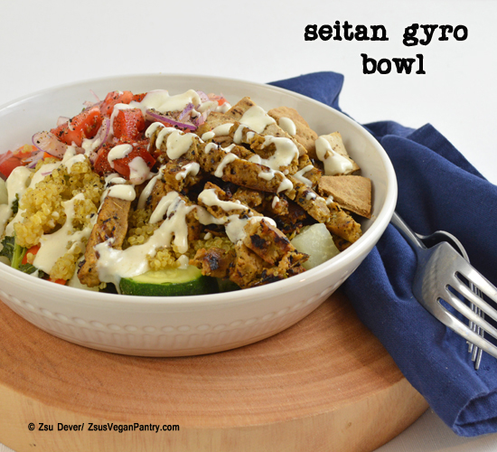 Seitan Gyro Bowl Zsu's Vegan Pantry
